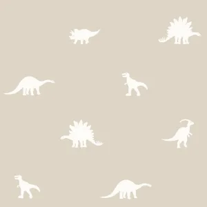 To the moon and back beige dinosaurus tapetti 139508.
